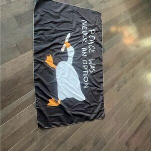 Black Goose Graphic Towel